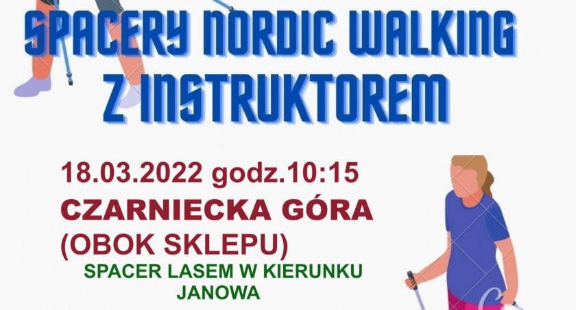 Zapraszają do Czarnieckiej Góry na Spacer Nordic Walking