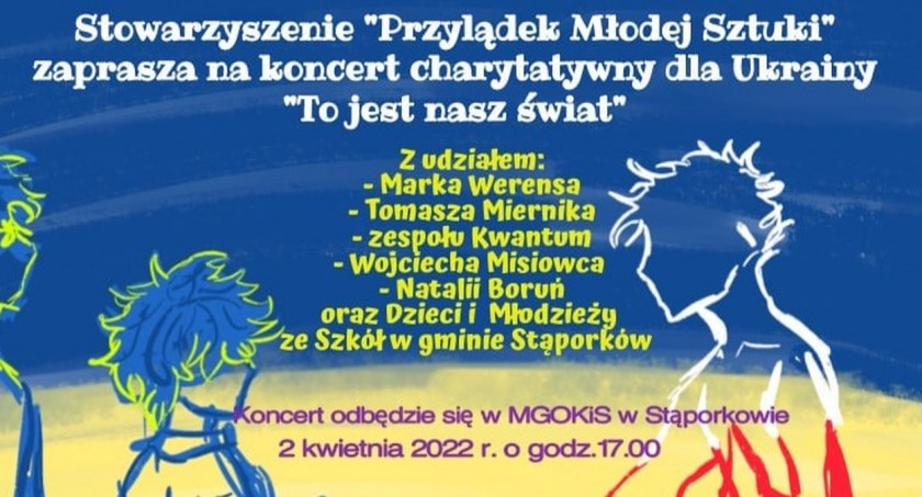 Zapraszają do Stąporkowa na koncert charytatywny dla Ukrainy