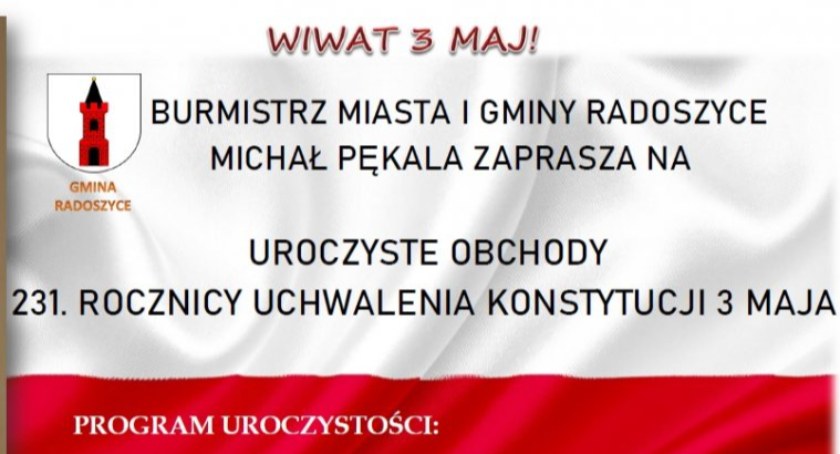 W Radoszycach będą uroczyście obchodzić 231 rocznicę uchwalenia Konstytucji 3 Maja
