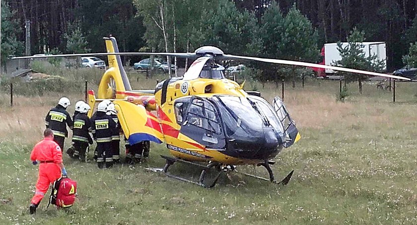 Dlaczego w Radoszycach alarmowo wylądował ratowniczy helikopter?