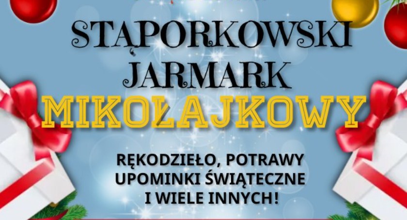 Zapraszają do Stąporkowa na Jarmark Mikołajkowy. Rozświetlą choinkę