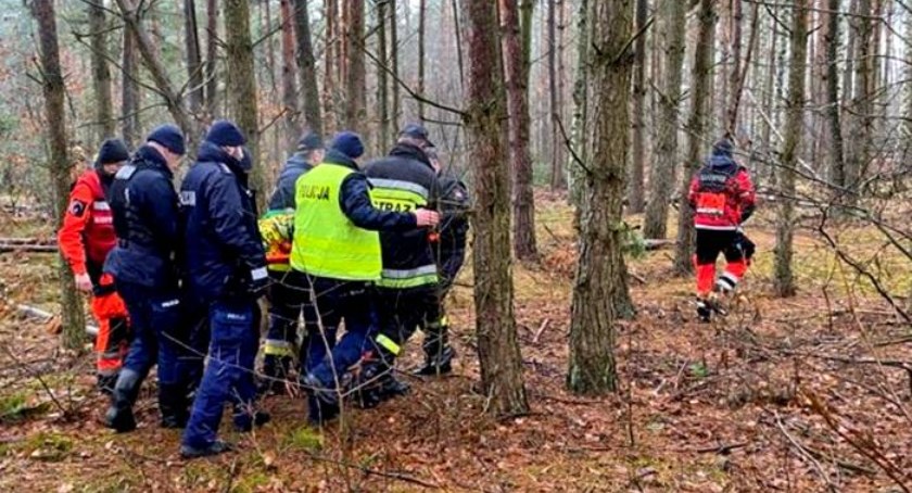 Rogów. Znaleziony żywy choć wychłodzony. Trafił do szpitala