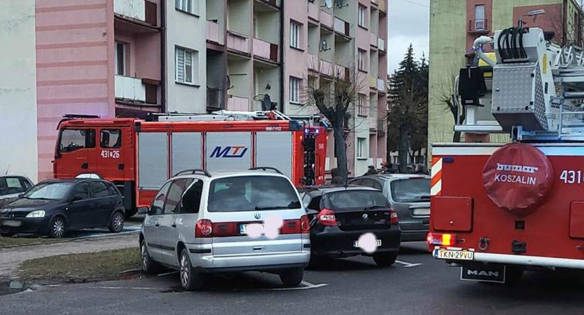 Pożar rzeczy na balkonie