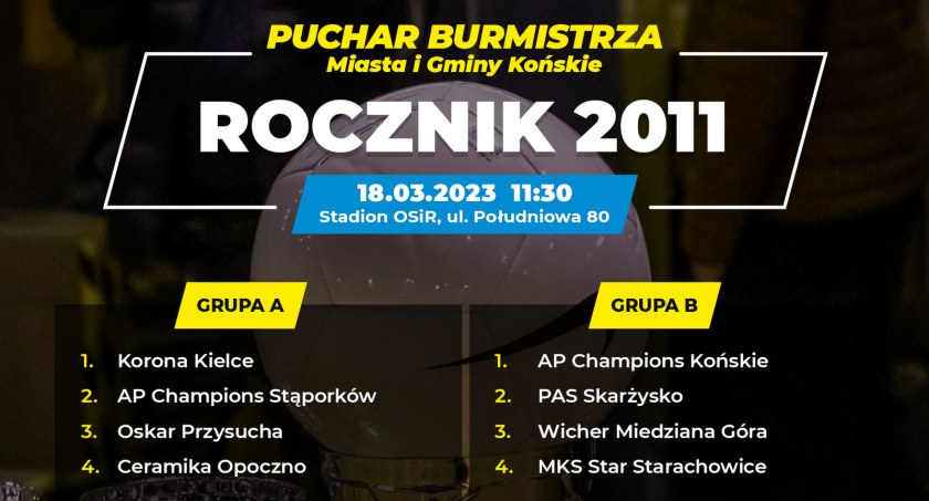 Konecka akademia piłkarska organizuje kolejny turniej