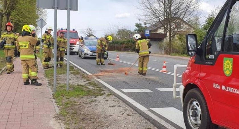 Zderzenie trzech aut w Dębie