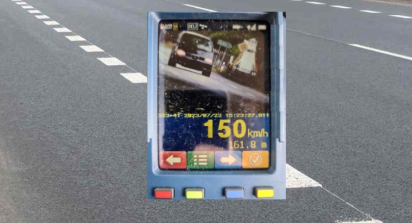 Jechał przez Kopaniny z prędkością 150 km/godz.