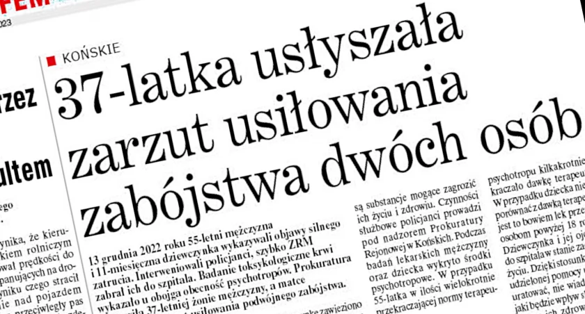 Kobieta usiłowała zabić męża i córkę? Sąd w Kielcach umorzył postępowanie