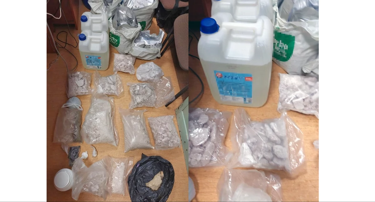 KIELCE - POWIAT KONECKI. Marihuana, haszysz, mefedron i płynna amfetamina ważone w kilogramach