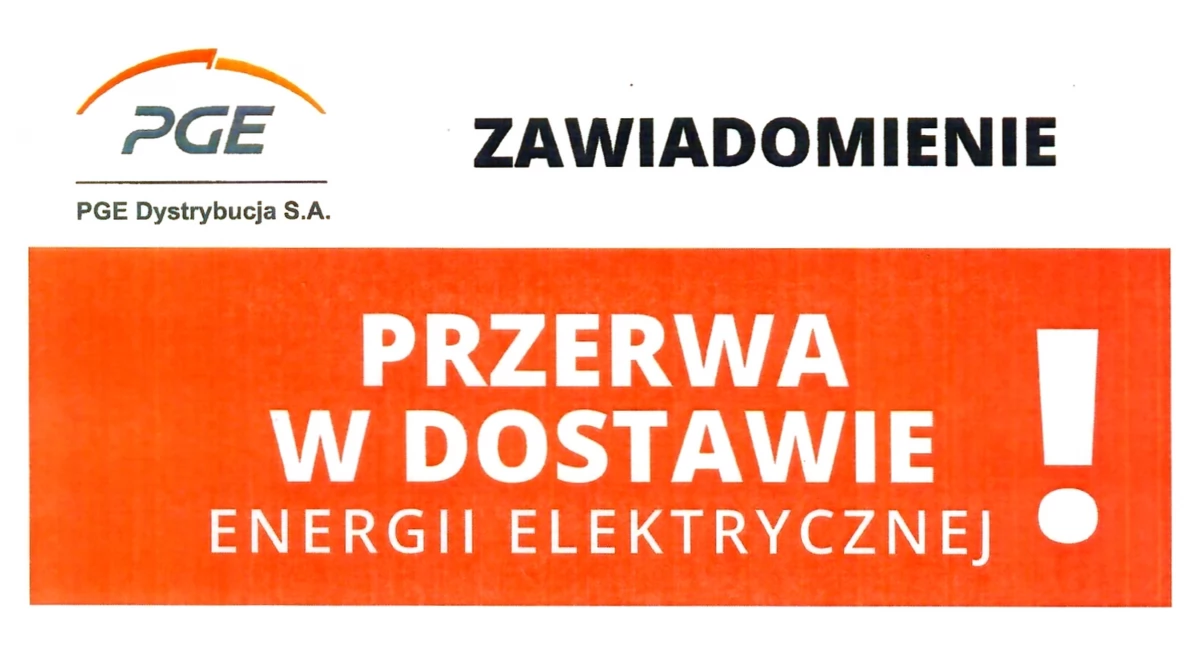 POWIAT KONECKI. Planowane wyłączenia energii elektrycznej