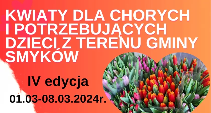 SMYKÓW. Czwarty raz będą sprzedawać kwiaty, a dochód przeznaczą dla chorych i potrzebujących dzieci