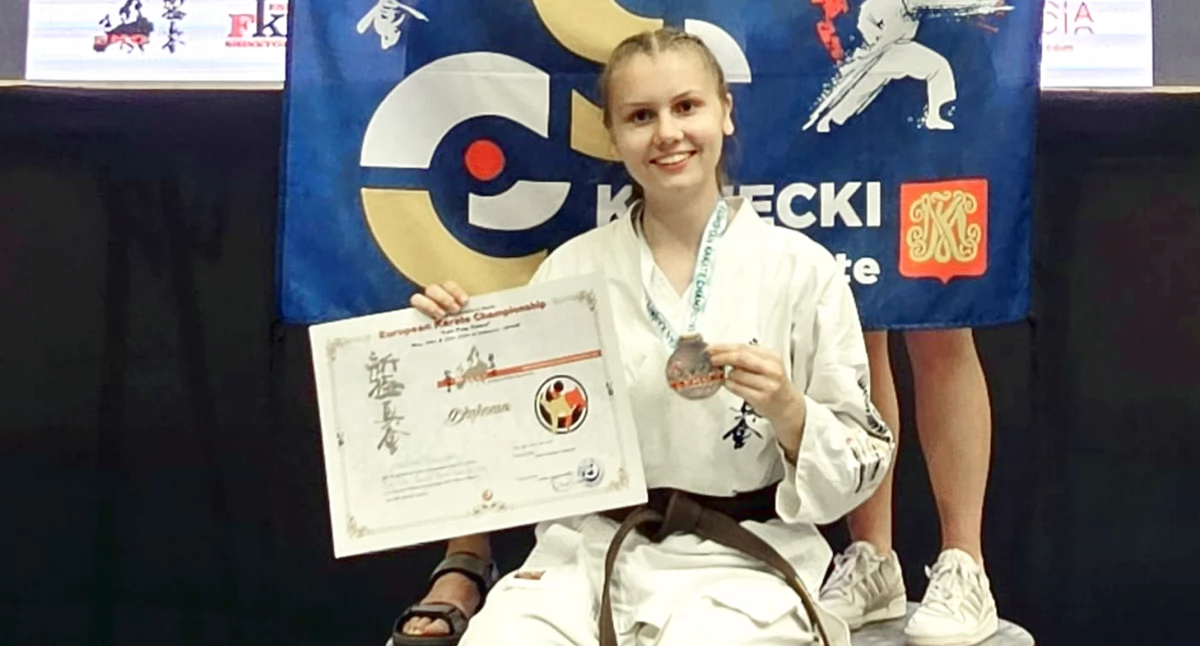 Brązowy medal Martyny Białeckiej na Mistrzostwach Europy w karate w Walencji!