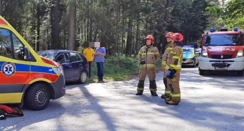 GMINA SMYKÓW. Zderzenie volkswagenów - osobowego z ciężarowym
