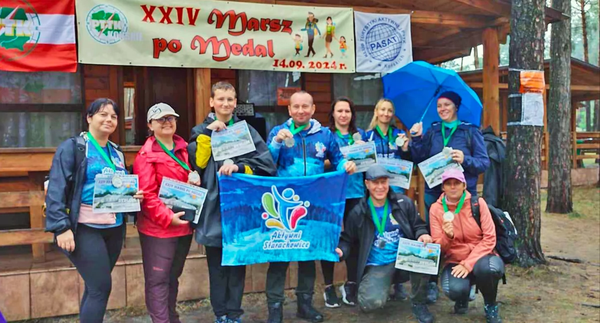 SIELPIA. Marsz po Medal przebiegał według planu. Nawet deszcz nie pokrzyżował zadań