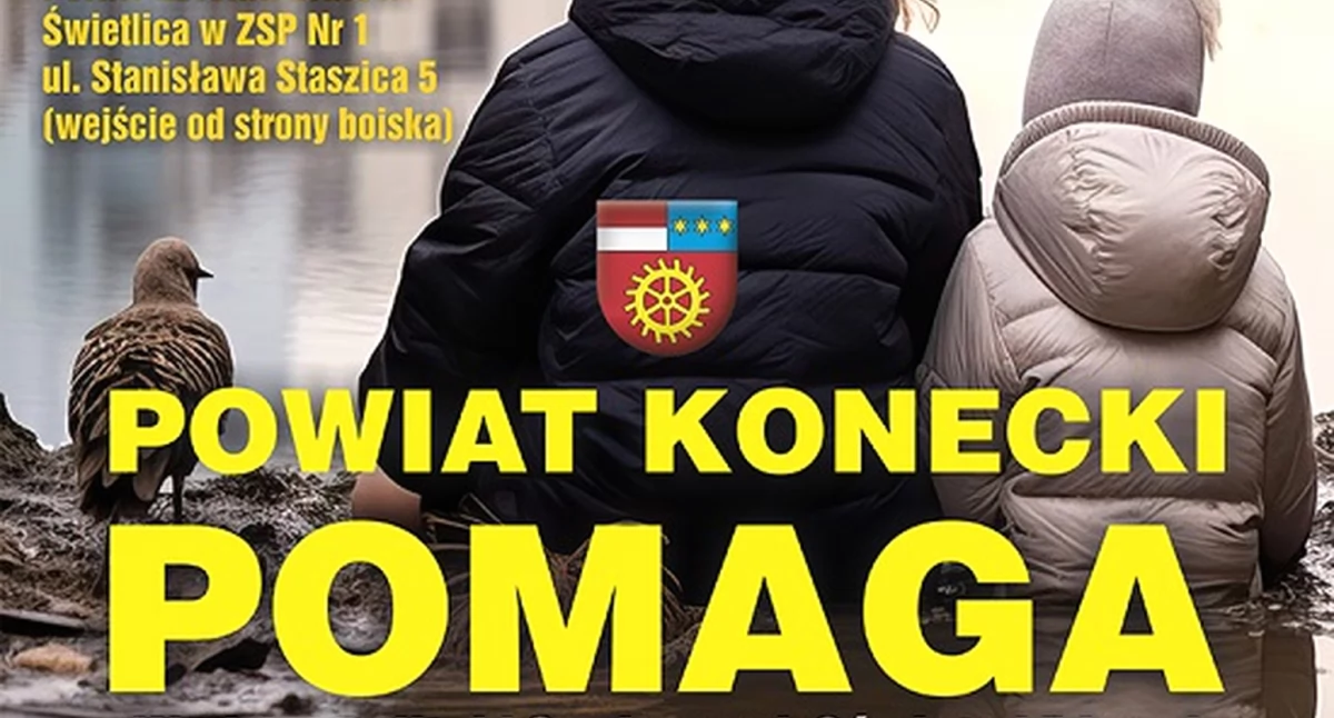 Apel Starostwa Powiatowego w Końskich. Powiat Konecki - na pomoc powodzianom!