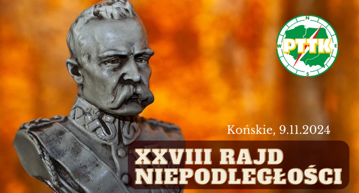 PTTK Końskie zaprasza na XXVIII Rajd Niepodległości. Obowiązują zgłoszenia. Termin goni