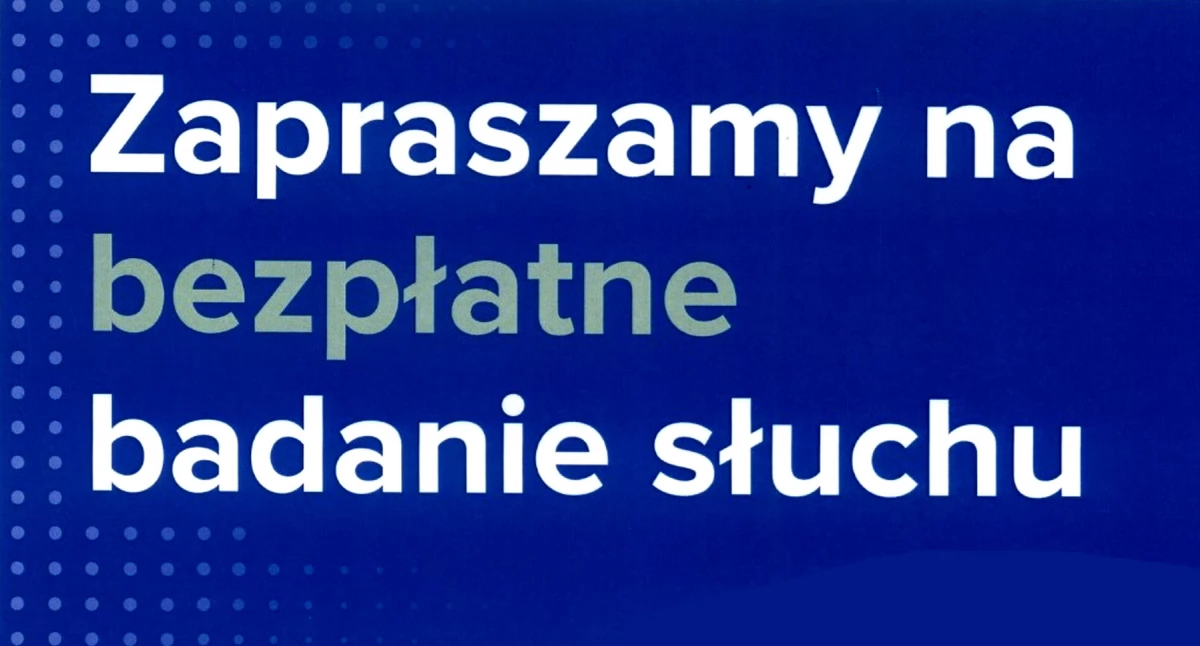 GMINA SMYKÓW. Zapraszają na bezpłatne badanie słuchu