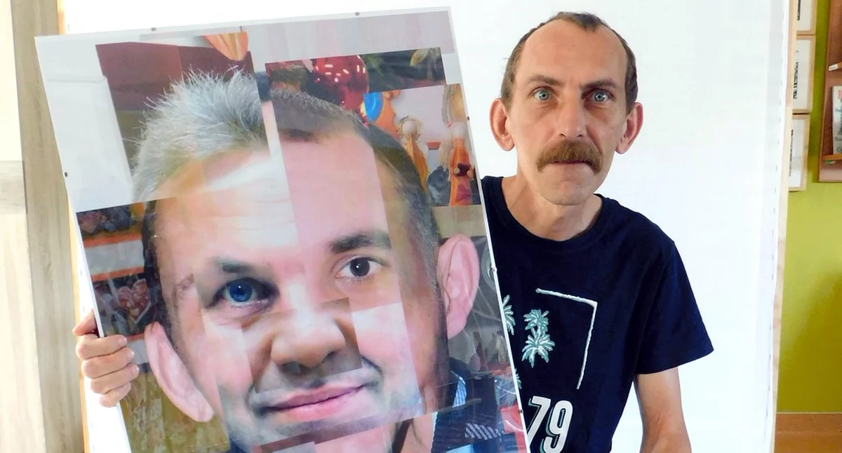 Jacek Niewęgłowski, uczestnik Powiatowego Środowiskowego Domu Samopomocy w Stąporkowie z artystycznym laurem [ZDJĘCIA]