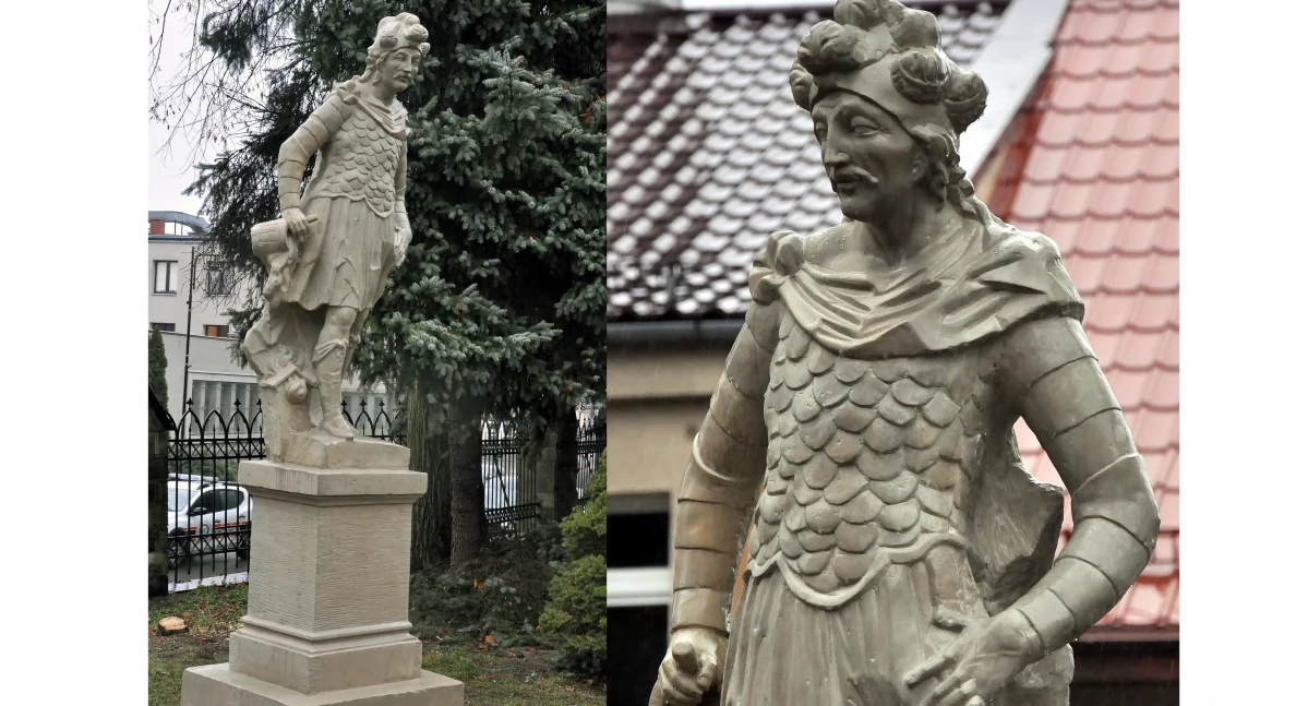 KOŃSKIE. Święty Florian wrócił po pobycie w salonie piękności. Emanuje nowym blaskiem!
