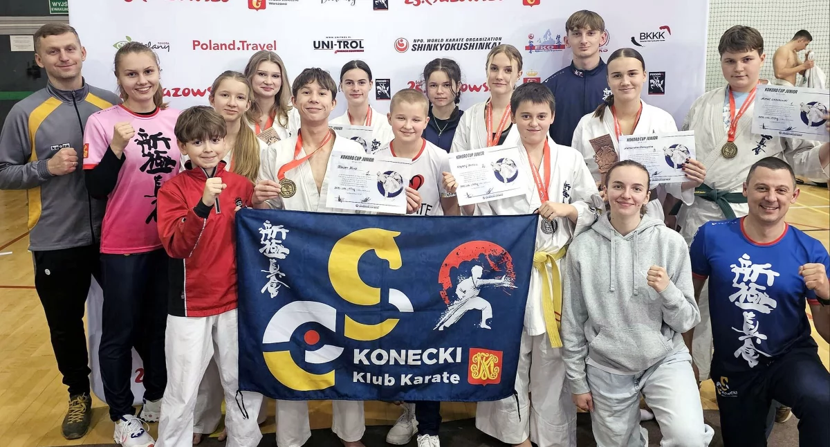 KOŃSKIE - WARSZAWA. Kolejne trofea młodych zawodników Koneckiego Klubu Karate Kyokushin [ZDJĘCIA]