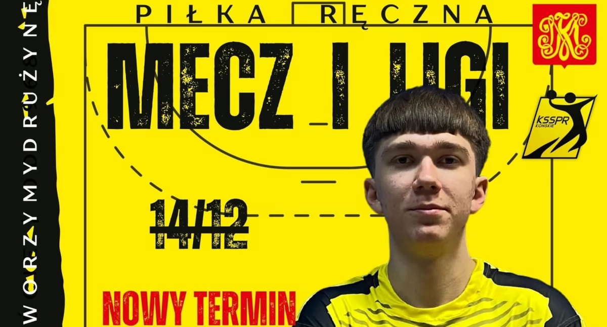 I liga piłkarzy ręcznych. Zaplanowany na sobotę mecz KSSPR Końskie odbędzie się w innym terminie. Kiedy?