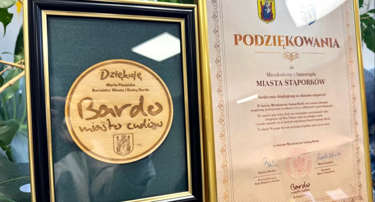 Gmina Bardo dziękuje mieszkańcom i samorządowi gminy Stąporków za pomoc w usuwaniu skutków powodzi