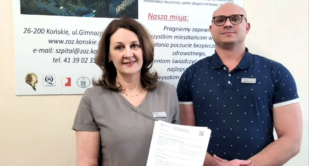 Akredytacja Ministra Zdrowia dla koneckiego szpitala. Tylko cztery placówki w województwie mogą się tym pochwalić