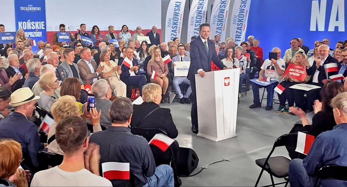Wybory wygrywa się w Końskich... Wiec z udziałem Rafała Trzaskowskiego [ZDJĘCIA]