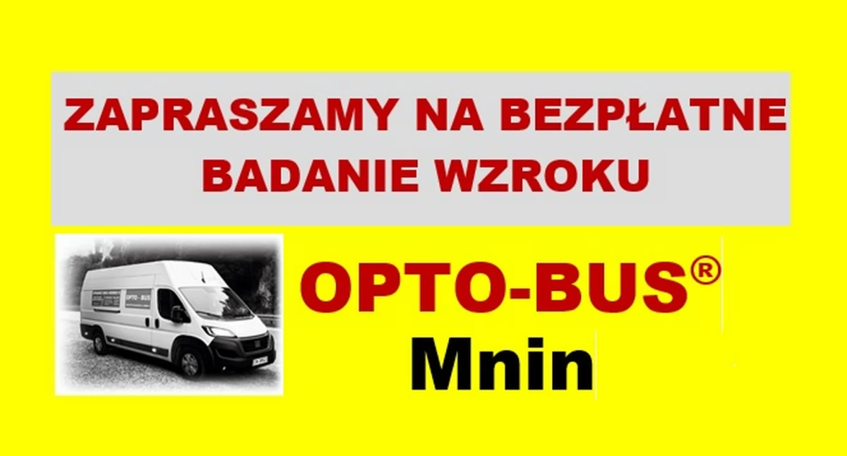 GMINA SŁUPIA KONECKA. Zapraszają do Mnina na bezpłatne komputerowe badanie wzroku
