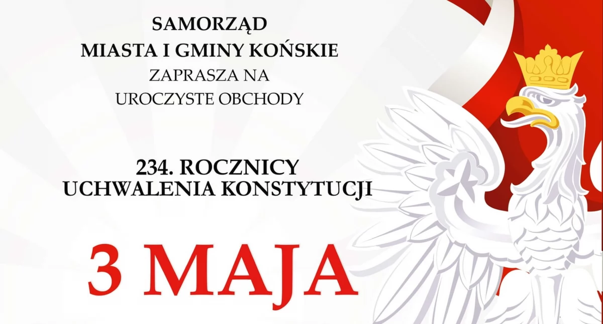 Uroczyste obchody 234 rocznicy uchwalenia Konstytucji 3 Maja w Końskich