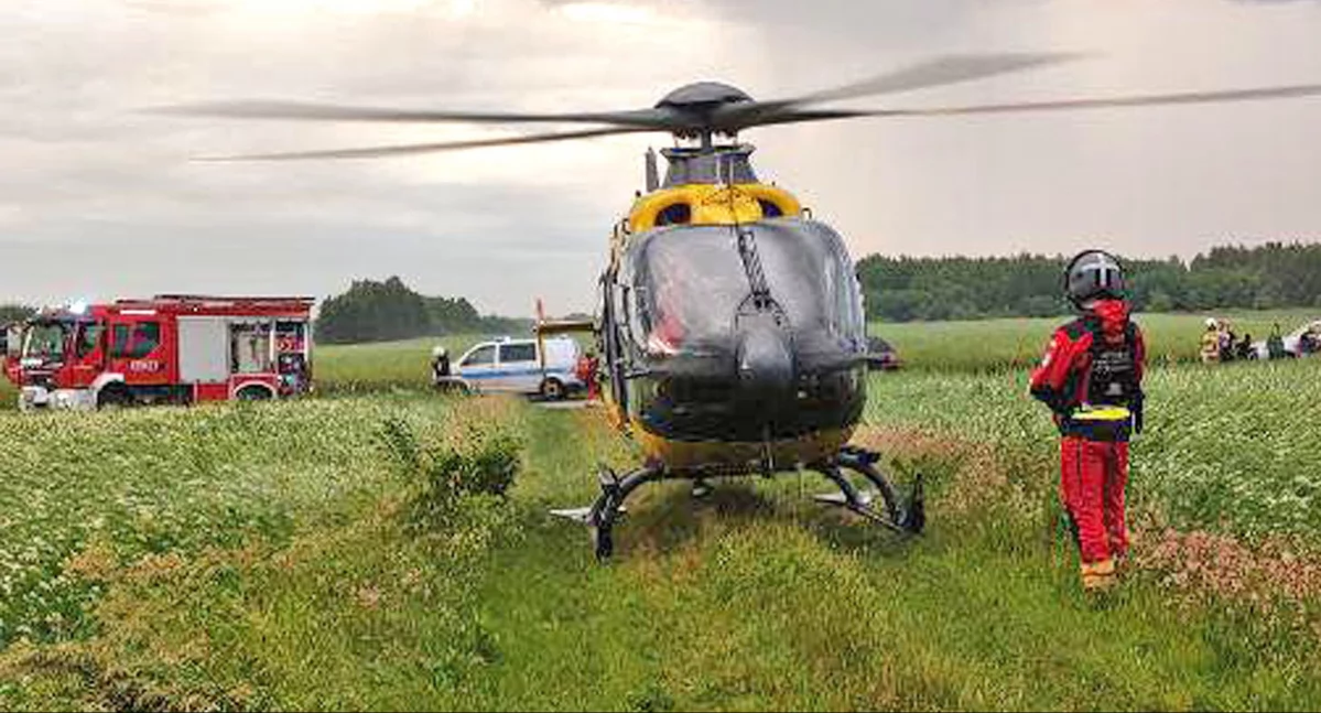 Wypadek w Bedlenku - ciąg dalszy. BMW rozjechało nieletnich rowerzystów. Kierowca był po narkotykach!