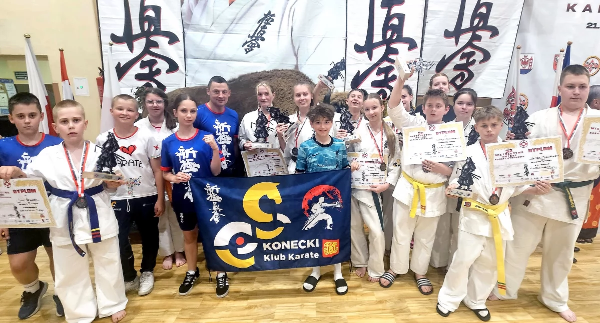 Konecki Klub Karate Kyokushin z 10 medalami Mistrzostw Polski na koniec sezonu! [ZDJĘCIA]