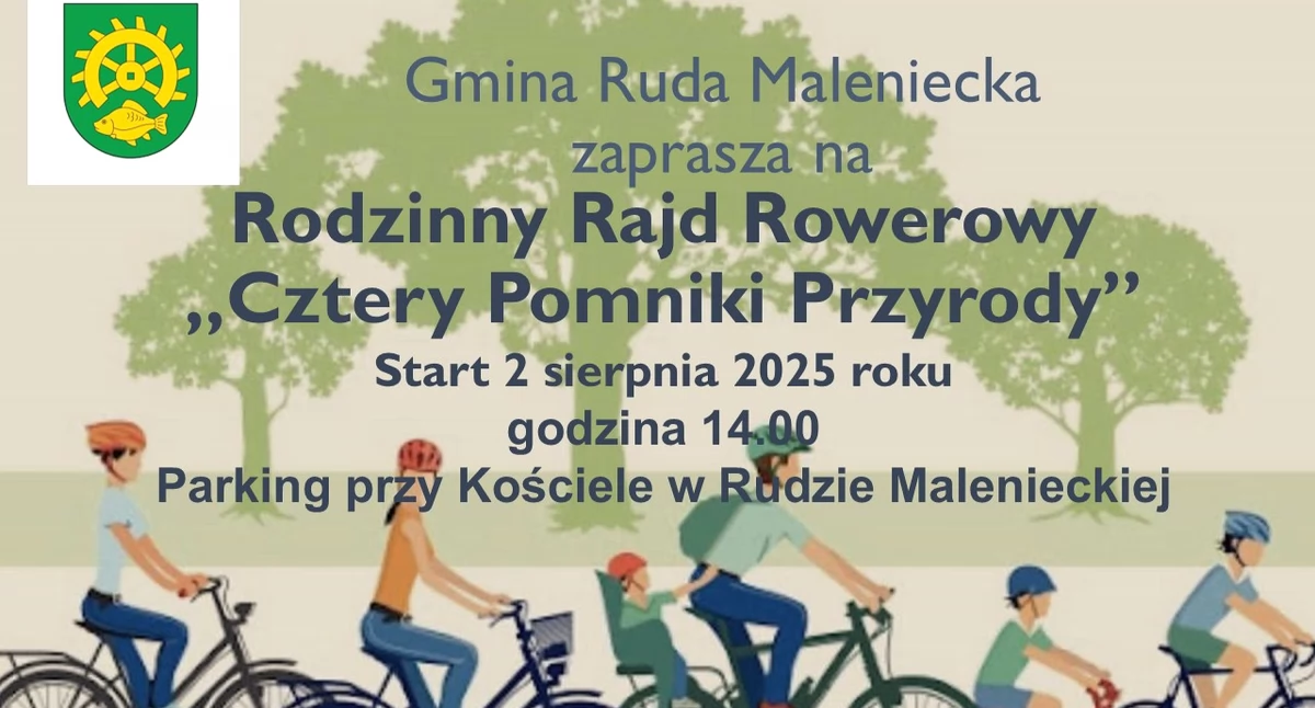 Zapraszają na Rajd Rowerowy Cztery pomniki przyrody. Dla tych, którzy chcą poznać historię zabytków i piękno przyrody gminy Ruda Maleniecka