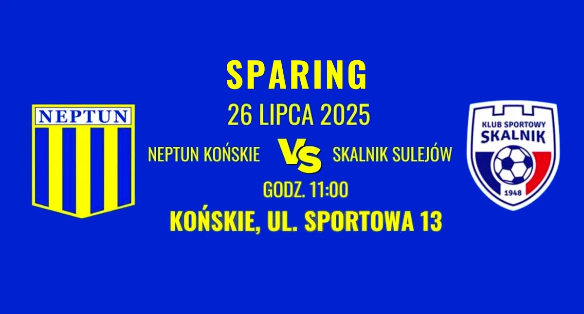 Niewielka zmiana w terminarzu meczów kontrolnych. Neptun Końskie rozegra jutro jeden sparing