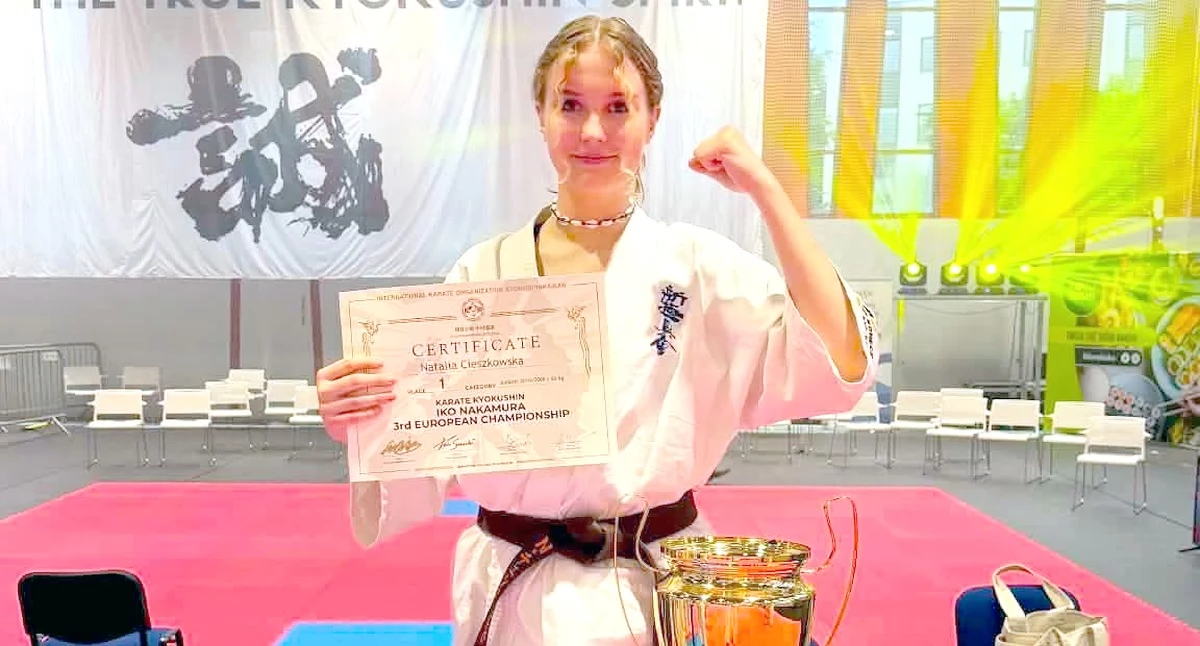 Natalia Cieszkowska mistrzynią Europy w karate! Wywalczyła złoty medal w Białymstoku