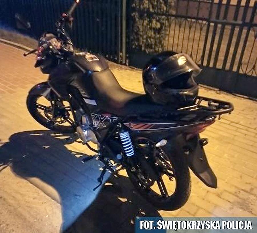 Pijany na motorku jechał po wódkę w Stąporkowie