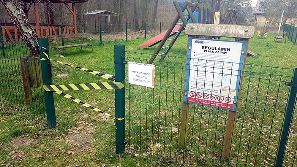 Gmina Końskie. Place zabaw zamknięte