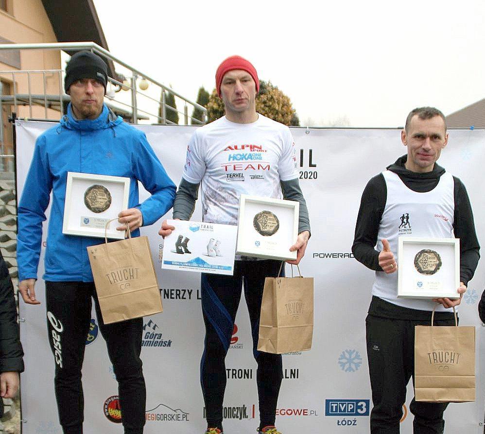 Piotr Koń pierwszy na zboczach góry Kamieńsk