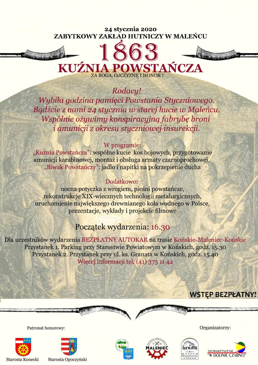 Fabryka żelaza w Maleńcu zaprasza na powstańczą noc!