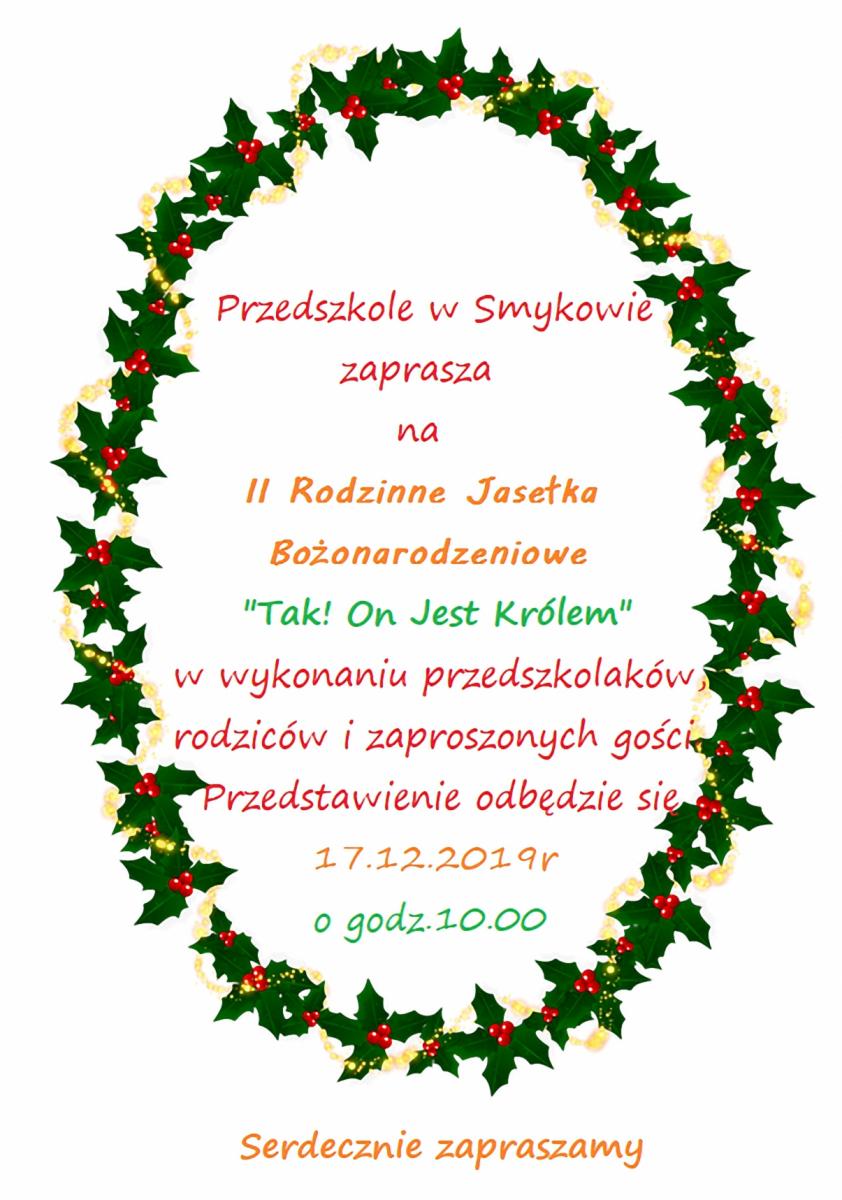 Jasełka Bożonarodzeniowe w Smykowie