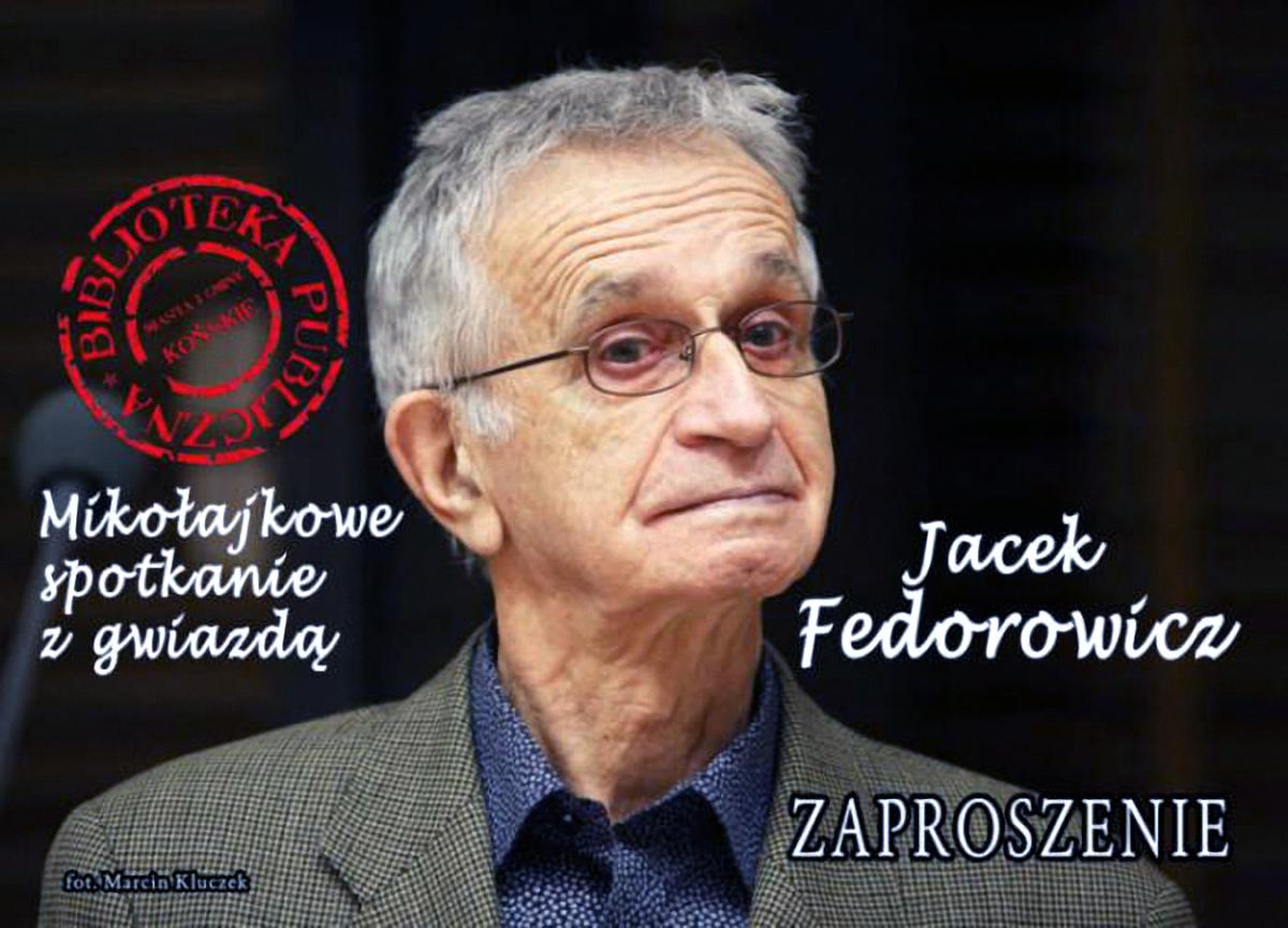 Jacek Fedorowicz w koneckiej bibliotece