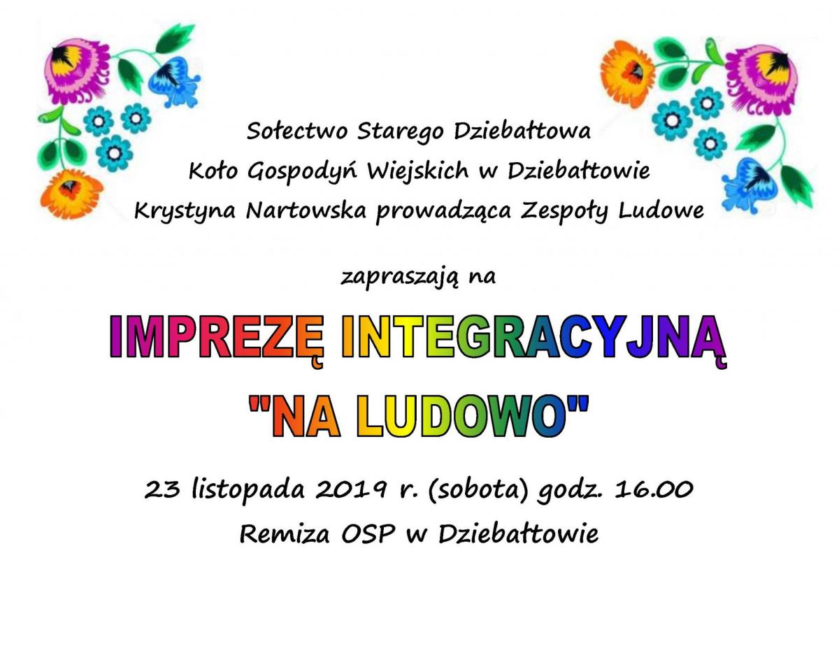 Zapraszają do Dziebałtowa na imprezę „Na ludowo”