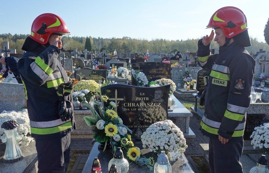 Modlitwa, świeca i wspomnienie o kolegach