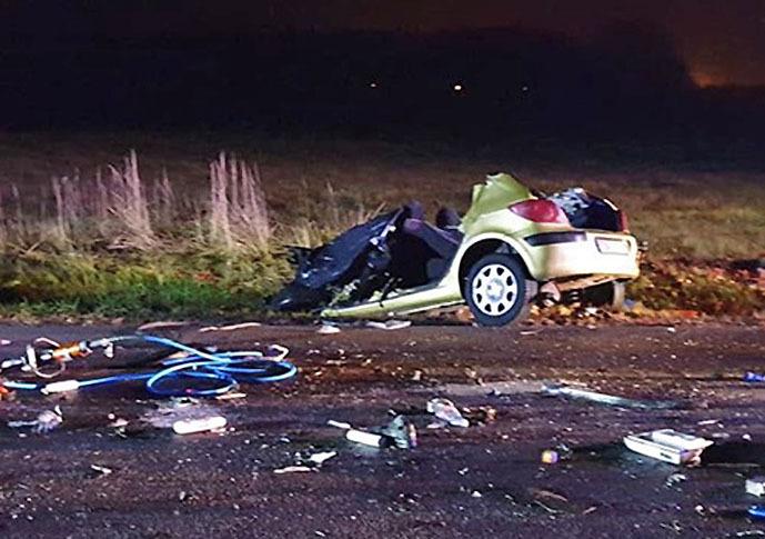 Śmierć kierowcy peugeota po zderzeniu z ciężarówką MAN