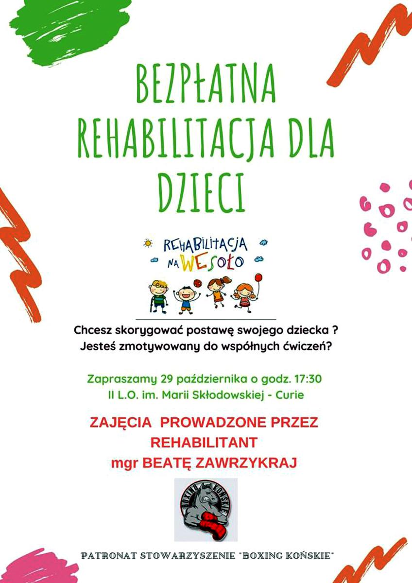 Bezpłatna rehabilitacja dla dzieci