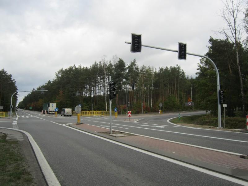 Testy sygnalizacji świetlnej na skrzyżowaniach z drogą krajową nr 74