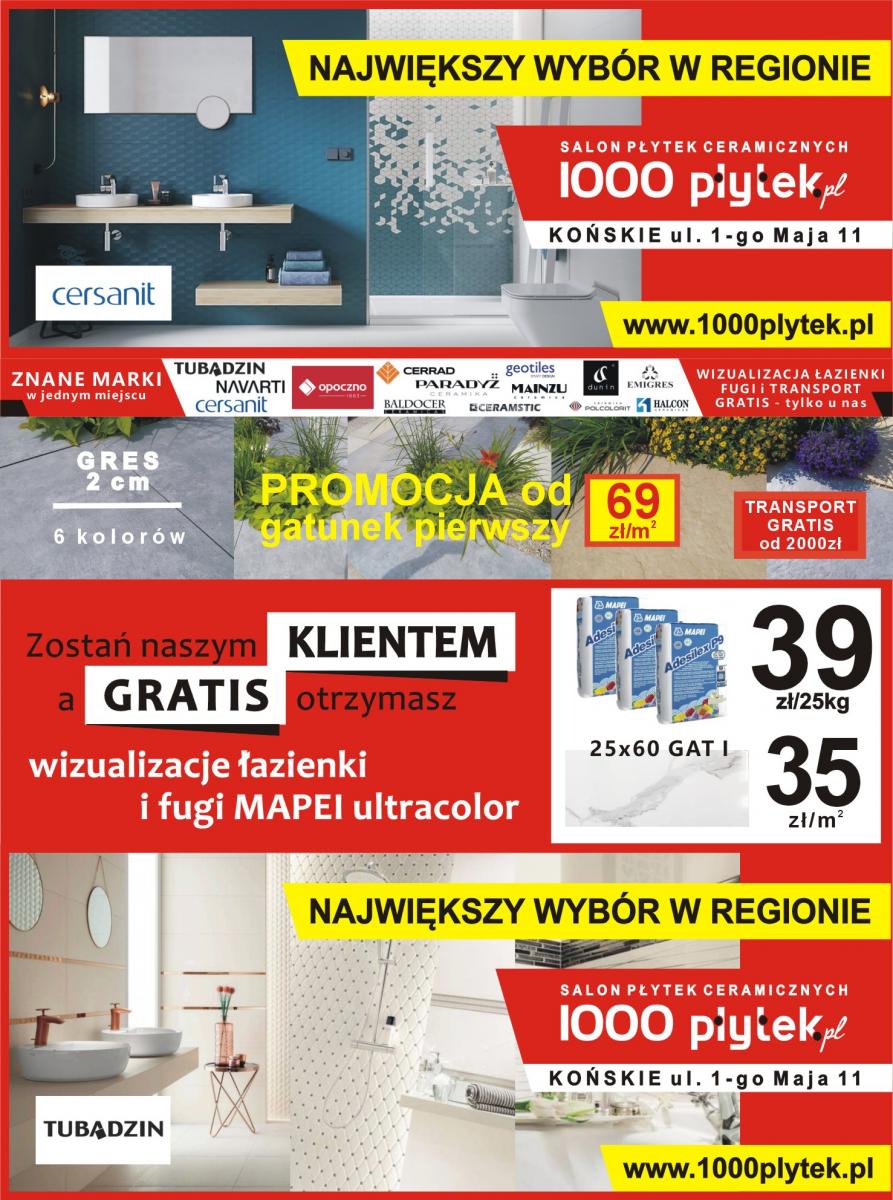 1000 Płytek salon płytek ceramicznych