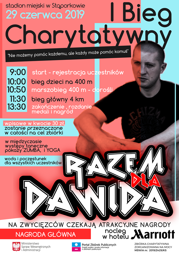 Pobiegną dla Dawida. Zachęcamy do udziału w I Biegu Charytatywnym!