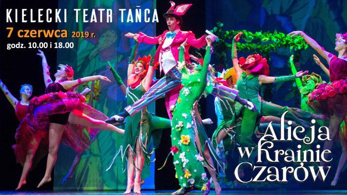 Spektakl Alicja w Krainie Czarów w wykonaniu Kieleckiego Teatru Tańca