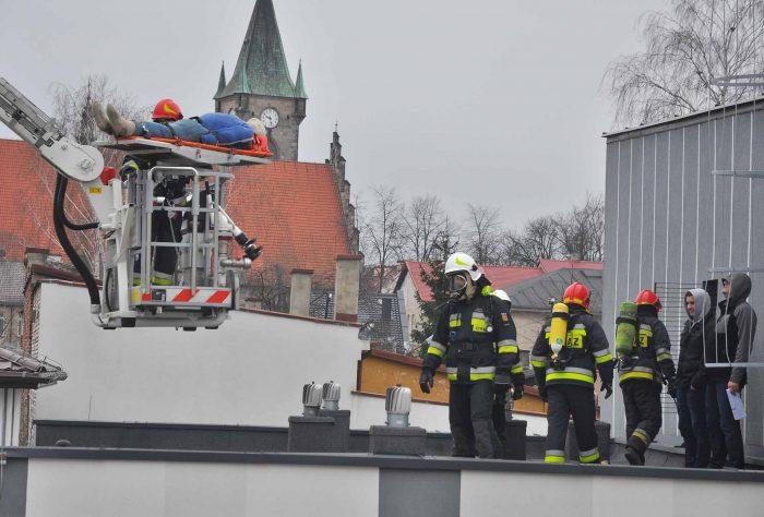 Pożar w komendzie policji?