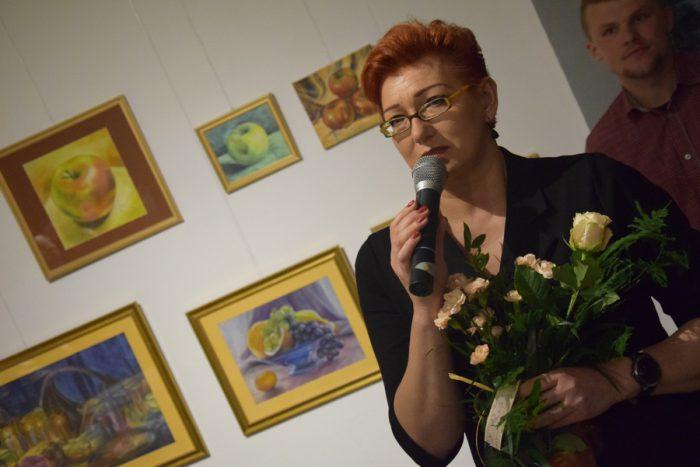 Katarzyna Sorn tworzy od 30 lat. Jubileuszowy wernisaż przyciągnął tłumy (wideo, zdjęcia)